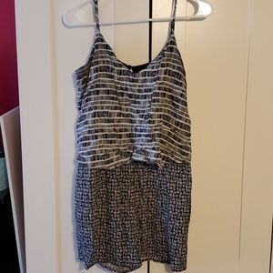 Black and white romper